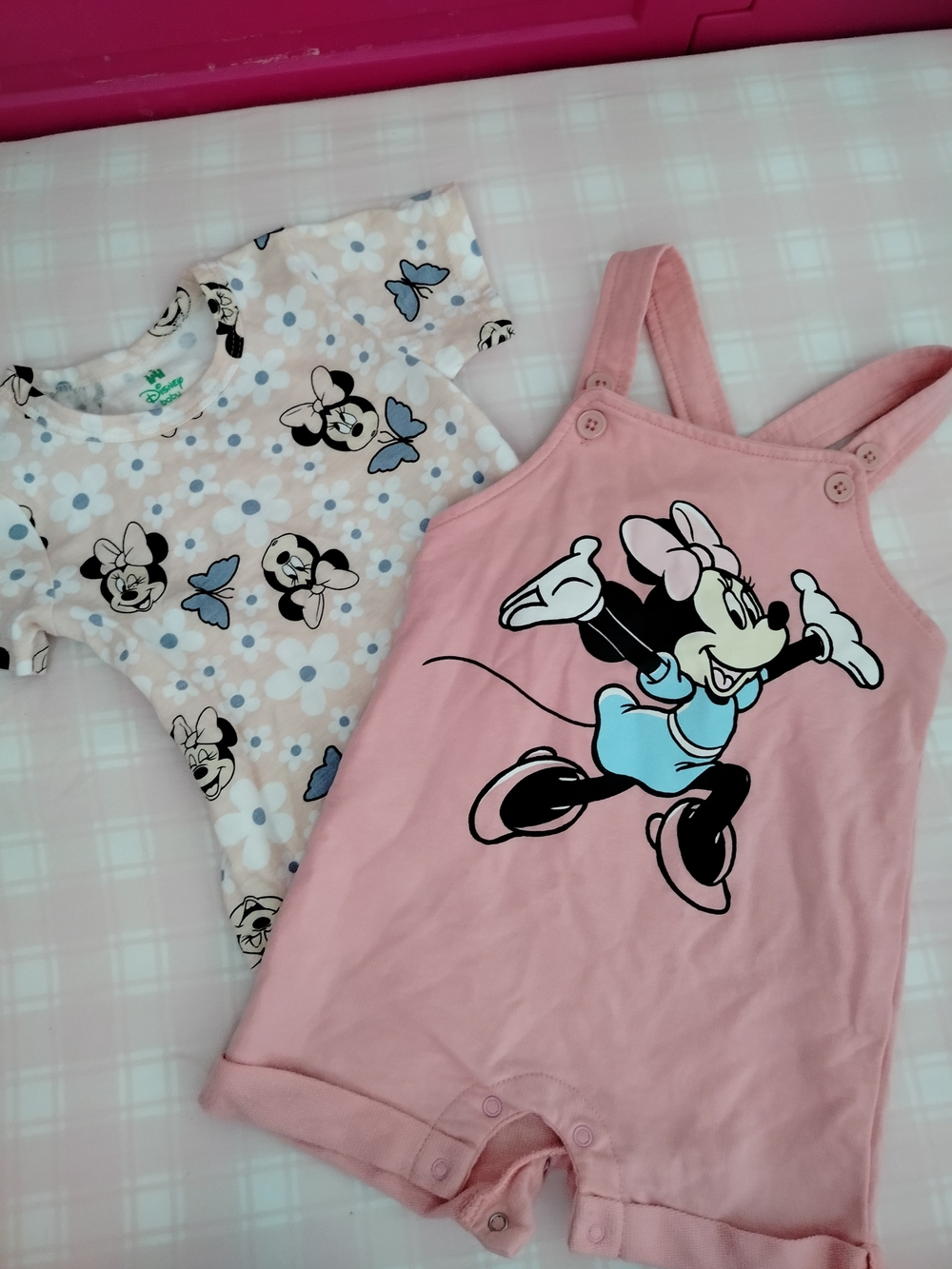 Pink Minnie Mouse Romper Set